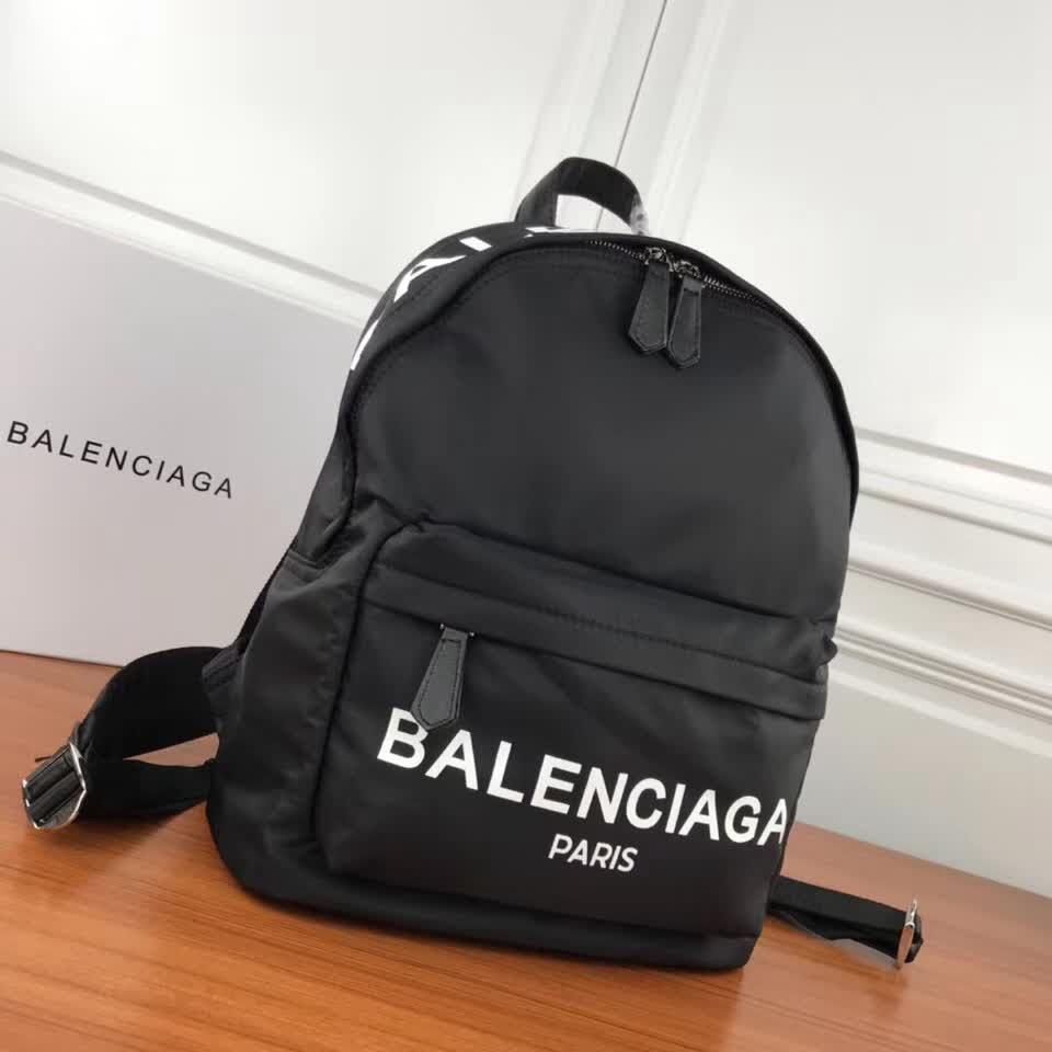 BALENCIAG巴黎世家 帆布雙肩包 小牛皮搭配棉質帆布  BL1602
